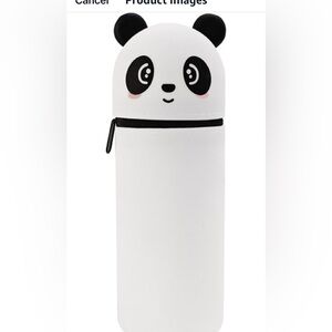Panda Bear Silicone Pen Case Cute Cartoon Pen Holder